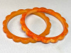 BS45 wide tequila sunrise bakelite daisy spacer bangles